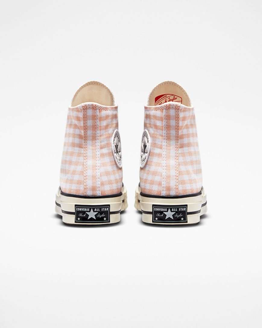 Tenisi Inalti Dama Converse Chuck 70 Gingham Corai Albi | RO RZFPW602